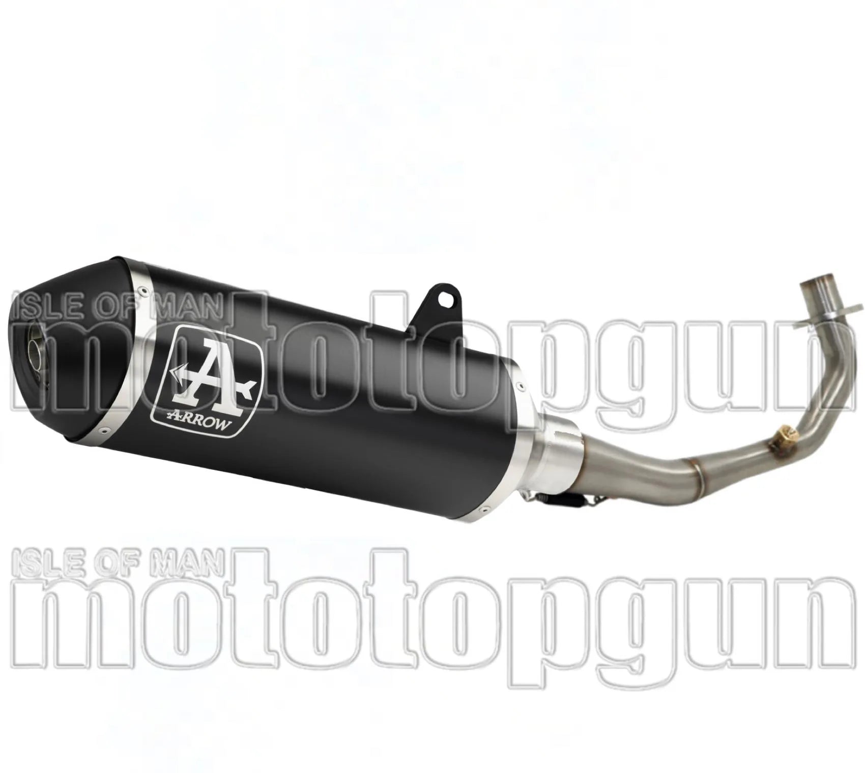 Système D'Échappement Complet Avec Catalyseur Et Homologation Acoustique Urban Aluminium Noir Acier Noir - Arrow Special Parts Compatible Avec Piaggio Vespa Gts 125 Ie (2017-2018)