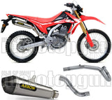 Système D'Échappement Complet Avec Catalyseur Et Homologation Acoustique X-Kone Nichrom Carbon - Arrow Special Parts Compatible Avec Honda Crf 300 L (2021-2024)