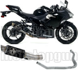 Système D'Échappement Complet Sans Catalyseur Et Homologué Au Niveau Sonore Gp2 Gp-2 Nichrom Noir Acier - Arrow Special Parts Compatible Avec Kawasaki Z 400 (2019-2020)