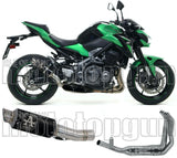 Système D'Échappement Complet Sans Catalyseur Et Homologué Au Niveau Sonore Gp2 Gp-2 Nichrom Noir Acier - Arrow Special Parts Compatible Avec Kawasaki Z 900 (2017-2019)