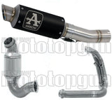 Système D'Échappement Complet Sans Catalyseur Et Homologué Au Niveau Sonore Gp2 Gp-2 Nichrom Noir Acier - Arrow Special Parts Compatible Avec Ktm 790 Duke (2018-2020)
