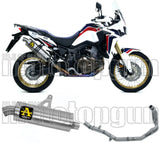 Système D'Échappement Complet Sans Catalyseur Et Homologué Au Niveau Sonore Maxi Race-Tech Aluminium Acier - Arrow Special Parts Compatible Avec Honda Crf 1000 L Africa Twin (2016-2019)