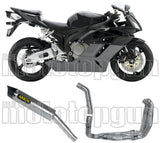 Système D'Échappement Complet Sans Catalyseur Et Homologué Au Niveau Sonore Maxi Race-Tech Titanium Carbon - Arrow Special Parts Compatible Avec Honda Cbr 1000 Rr (2004-2007)