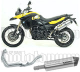 Système D'Échappement Complet Sans Catalyseur Et Homologué Au Niveau Sonore Maxi Race-Tech Aluminium Carbon - Arrow Special Parts Compatible Avec Bmw F 800 Gs Adventure (2008-2016)