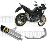 Système D'Échappement Complet Sans Catalyseur Et Homologué Au Niveau Sonore Maxi Race-Tech Aluminium Carbon - Arrow Special Parts Compatible Avec Honda Crf 1100 L Africa Twin (2020-2023)