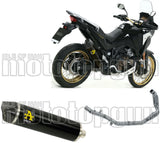 Système D'Échappement Complet Sans Catalyseur Et Homologué Au Niveau Sonore Maxi Race-Tech Aluminium Noir Carbon - Arrow Special Parts Compatible Avec Honda Crf 1100 L Africa Twin Adventure Sports (2020-2023)