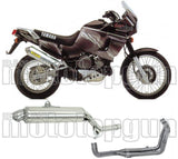 Système D'Échappement Complet Sans Catalyseur Et Homologué Au Niveau Sonore Paris Dacar Acier Acier - Arrow Special Parts Compatible Avec Yamaha Xtz 750 Super Ténéré (1989-1994)