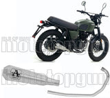 Système D'Échappement Complet Sans Catalyseur Et Homologué Au Niveau Sonore Pro-Race Nichrom Acier - Arrow Special Parts Compatible Avec Brixton Felsberg 125 X (2019-2020)