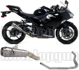 Système D'Échappement Complet Sans Catalyseur Et Homologué Au Niveau Sonore Pro-Race Nichrom Acier - Arrow Special Parts Compatible Avec Kawasaki Ninja 400 (2018-2021)