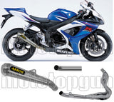Complete Non-Catalytic Exhaust System With Sound Certification Pro-Race Nichrom Stainless Steel - Arrow Special Parts Compatible With Suzuki Gsx-R 600 Ie (2006-2007)