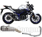 Système D'Échappement Complet Sans Catalyseur Et Homologué Au Niveau Sonore Pro-Race Nichrom Acier - Arrow Special Parts Compatible Avec Yamaha Mt-03 (2016-2017)