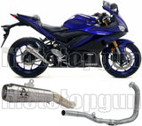 Système D'Échappement Complet Sans Catalyseur Et Homologué Au Niveau Sonore Pro-Race Nichrom Acier - Arrow Special Parts Compatible Avec Yamaha Yzf-R3 (2019-2020)