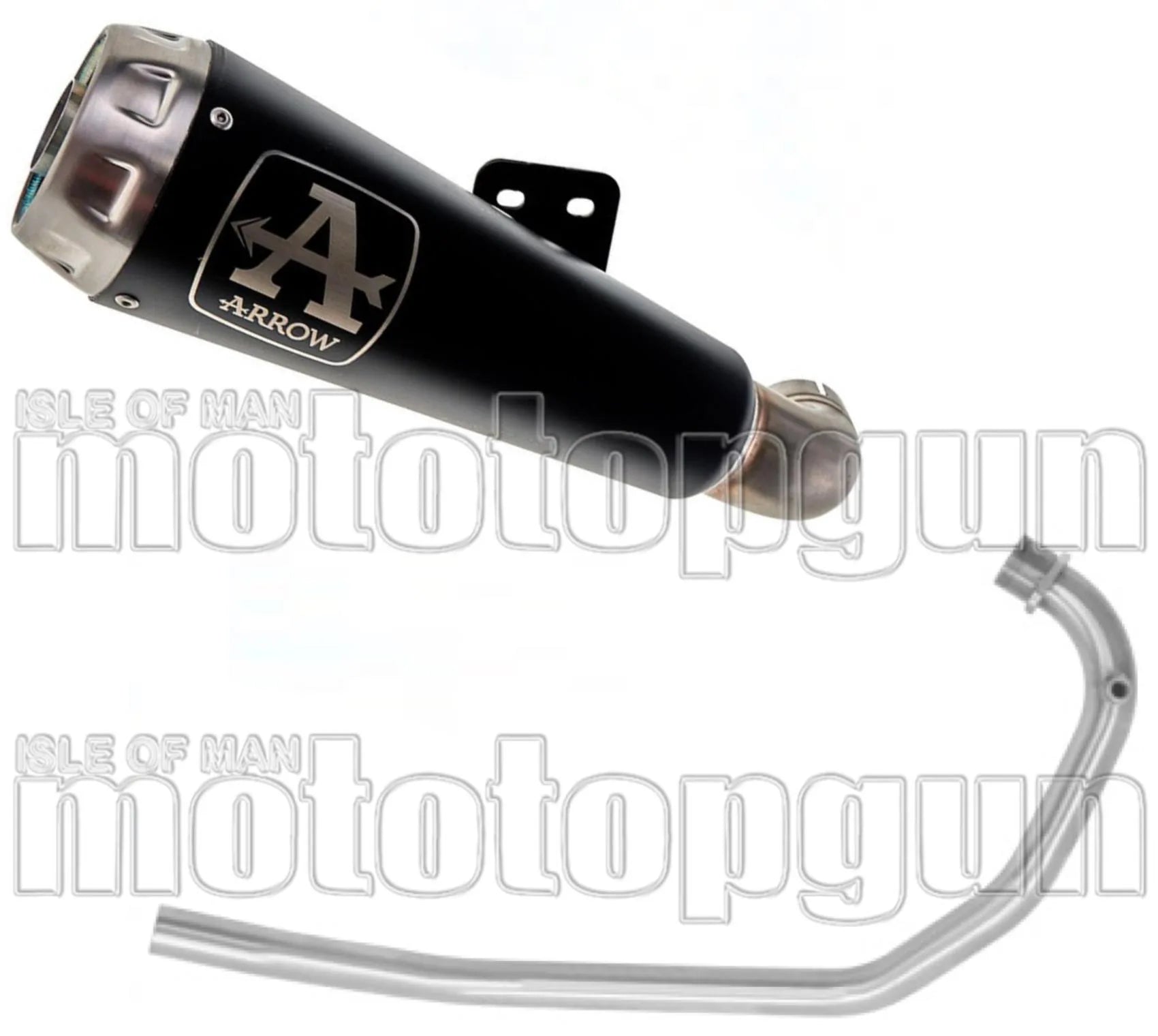 Système D'Échappement Complet Sans Catalyseur Et Homologué Au Niveau Sonore Pro-Race Nichrom Noir Acier - Arrow Special Parts Compatible Avec Brixton Felsberg 125 X (2019-2020)