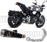 Système D'Échappement Complet Sans Catalyseur Et Homologué Au Niveau Sonore Pro-Race Nichrom Noir Acier - Arrow Special Parts Compatible Avec Honda Cb 1000 R (2018-2024)