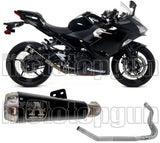 Système D'Échappement Complet Sans Catalyseur Et Homologué Au Niveau Sonore Pro-Race Nichrom Noir Acier - Arrow Special Parts Compatible Avec Kawasaki Z 400 (2019-2020)