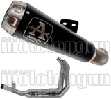 Système D'Échappement Complet Sans Catalyseur Et Homologué Au Niveau Sonore Pro-Race Nichrom Noir Acier - Arrow Special Parts Compatible Avec Kawasaki Z 900 A2 (2019-2024)