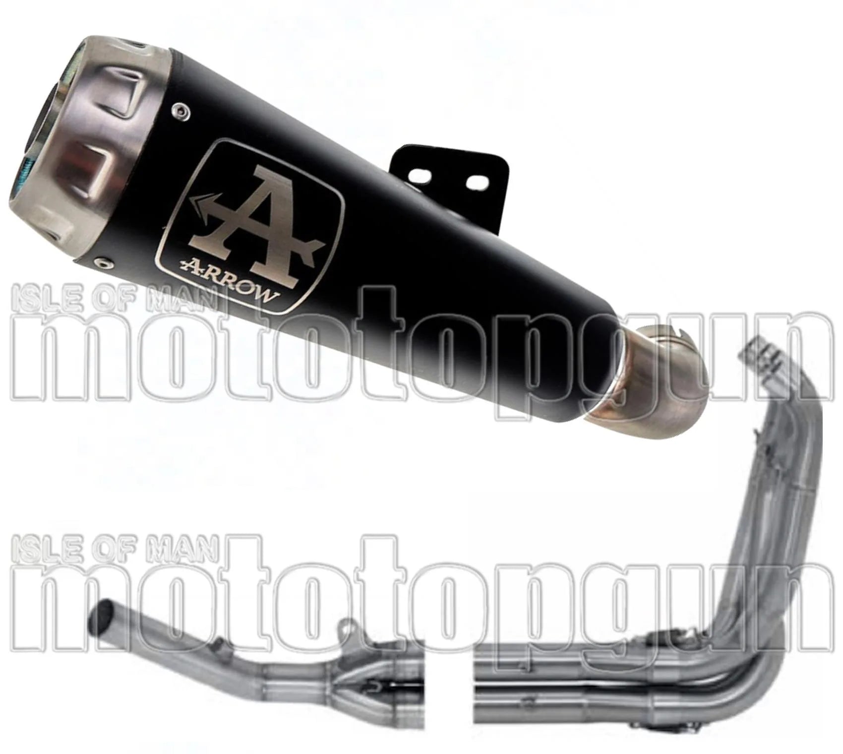 Système D'Échappement Complet Sans Catalyseur Et Homologué Au Niveau Sonore Pro-Race Nichrom Noir Acier - Arrow Special Parts Compatible Avec Suzuki Gsx-S 750 (2017-2020)