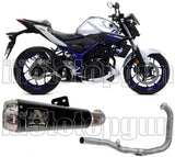 Système D'Échappement Complet Sans Catalyseur Et Homologué Au Niveau Sonore Pro-Race Nichrom Noir Acier - Arrow Special Parts Compatible Avec Yamaha Mt-03 (2016-2017)