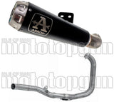 Système D'Échappement Complet Sans Catalyseur Et Homologué Au Niveau Sonore Pro-Race Nichrom Noir Acier - Arrow Special Parts Compatible Avec Yamaha Yzf-R3 (2019-2020)