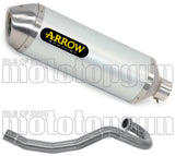 Complete Non-Catalytic Exhaust System With Sound Certification Race-Tech Aluminium / Titanium Stainless Steel - Arrow Special Parts Compatible With Husqvarna 701 Supermoto (2021-2024)