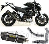 Système D'Échappement Complet Sans Catalyseur Et Homologué Au Niveau Sonore Race-Tech Carbon Carbon - Arrow Special Parts Compatible Avec Kawasaki Z 800 E (2013-2016)