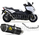 Système D'Échappement Complet Sans Catalyseur Et Homologué Au Niveau Sonore Race-Tech Aluminium Noir Carbon - Arrow Special Parts Compatible Avec Yamaha Xp 530 T-Max (2017-2019)