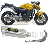 Système D'Échappement Complet Sans Catalyseur Et Homologué Au Niveau Sonore Thunder Aluminium Acier - Arrow Special Parts Compatible Avec Honda Cbr 600 F (2011-2013)