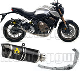 Système D'Échappement Complet Sans Catalyseur Et Homologué Au Niveau Sonore Thunder Aluminium Noir Carbon - Arrow Special Parts Compatible Avec Honda Cbr 650 R (2019-2023)