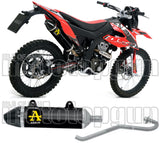Complete Non-Catalytic Exhaust System With Sound Certification Thunder Black Aluminium Carbon - Arrow Special Parts Compatible With Um Dsr Ex 125 (2018-2020)