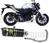 Système D'Échappement Complet Sans Catalyseur Et Homologué Au Niveau Sonore Thunder Aluminium Noir Carbon - Arrow Special Parts Compatible Avec Yamaha Yzf-R3 (2021-2024)