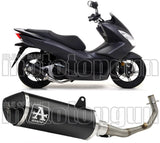 Système D'Échappement Complet Sans Catalyseur Et Homologué Au Niveau Sonore Urban Aluminium Noir Acier Noir - Arrow Special Parts Compatible Avec Honda Pcx 125 (2012-2016)