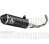 Système D'Échappement Complet Sans Catalyseur Et Homologué Au Niveau Sonore Urban Aluminium Noir Acier Noir - Arrow Special Parts Compatible Avec Piaggio Medley 125 S Abs (2020-2024)