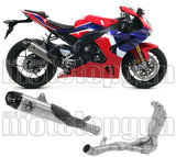 Système D'Échappement Complet Sans Catalyseur Et Homologué Au Niveau Sonore Works Titanium Carbon - Arrow Special Parts Compatible Avec Honda Cbr 1000 Rr - R (2020-2023)