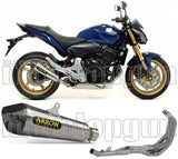 Système D'Échappement Complet Sans Catalyseur Et Homologué Au Niveau Sonore X-Kone Nichrom Carbon - Arrow Special Parts Compatible Avec Honda Cb 600 F Hornet (2007-2013)