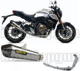 Système D'Échappement Complet Sans Catalyseur Et Homologué Au Niveau Sonore X-Kone Nichrom Carbon - Arrow Special Parts Compatible Avec Honda Cb 650 R (2019-2023)