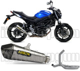 Système D'Échappement Complet Sans Catalyseur Et Homologué Au Niveau Sonore X-Kone Nichrom Carbon - Arrow Special Parts Compatible Avec Suzuki Sv 650 (2016-2024)