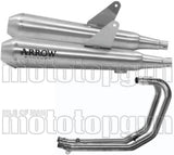 Système D'Échappement Complet Sans Catalyseur Et Homologué Au Niveau Sonore Pro-Racing Nichrom Acier - Arrow Special Parts Compatible Avec Triumph Thruxton 1200 R (2017-2020)