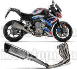Système D'Échappement Complet Sans Catalyseur Et Homologué Au Niveau Sonore Pista Titanium Carbon - Arrow Special Parts Compatible Avec Bmw M 1000 R (2023-2024)