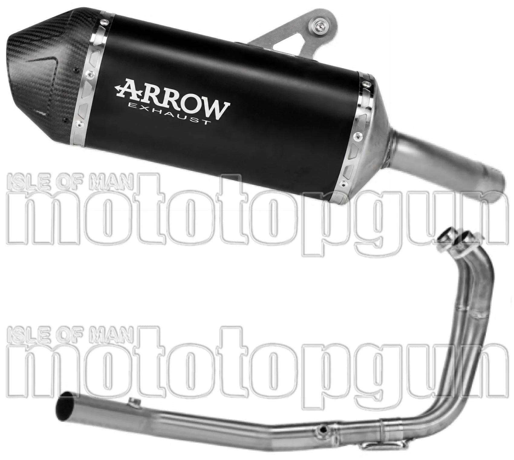 Système D'Échappement Complet Sans Catalyseur Et Homologué Au Niveau Sonore Explorer Aluminium Noir Embout Carby - Arrow Special Parts Compatible Avec Kawasaki Kle 500 (2026)