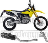 Système D'Échappement Complet Sans Catalyseur Et Homologué Au Niveau Sonore Explorer Aluminium Noir Embout Carby - Arrow Special Parts Compatible Avec Suzuki Dr-Z4S (2025-2026)