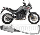 Système D'Échappement Complet Sans Catalyseur Et Homologué Au Niveau Sonore Explorer Titanium Embout Carby - Arrow Special Parts Compatible Avec Honda Xl 750 Transalp (2023-2024)