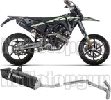 Système D'Échappement Complet Sans Catalyseur Et Homologué Au Niveau Sonore Icon Aluminium Noir Embout Carby - Arrow Special Parts Compatible Avec Fantic Motor Xef 125 (2025-2026)