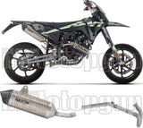 Système D'Échappement Complet Sans Catalyseur Et Homologué Au Niveau Sonore Icon Titanium Embout Carby - Arrow Special Parts Compatible Avec Fantic Motor Xmf 125 (2025-2026)