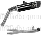 Système D'Échappement Complet Sans Catalyseur Et Homologué Au Niveau Sonore Indy-Race Aluminium Noir Carbon - Arrow Special Parts Compatible Avec Moto Guzzi V85 Tt (2021-2023)