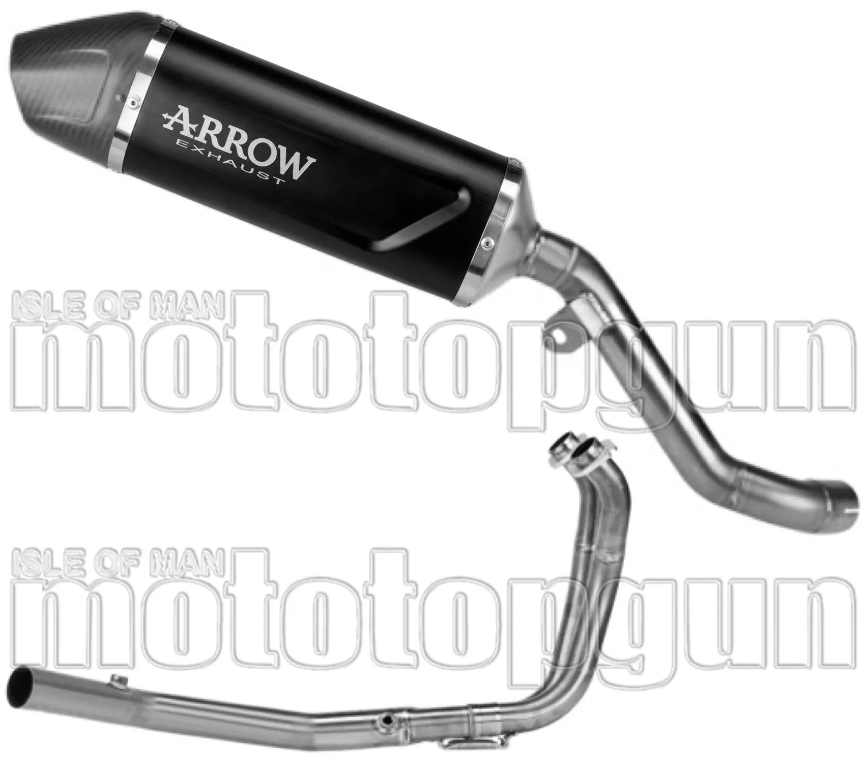 Système D'Échappement Complet Non Catalysé Et Sans Homologation Acoustique Indy-Race Evo Aluminium Noir Embout Carby - Arrow Special Parts Compatible Avec Kawasaki Kle 500 (2026)