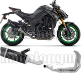 Système D'Échappement Complet Sans Catalyseur Et Homologué Au Niveau Sonore Indy-Race Evo Aluminium Noir Embout Carby - Arrow Special Parts Compatible Avec Kawasaki Z 1100 (2025-2026)