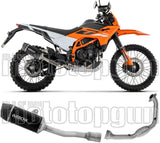 Système D'Échappement Complet Sans Catalyseur Et Homologué Au Niveau Sonore Aluminium Noir Embout Carby - Arrow Special Parts Compatible Avec Ktm 390 Enduro R (2025-2026)