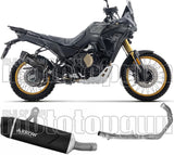 Système D'Échappement Complet Sans Catalyseur Et Homologué Au Niveau Sonore Indy-Race Evo Aluminium Noir Embout Acier - Arrow Special Parts Compatible Avec Voge Valico 800 Dsx Rally (2025-2026)
