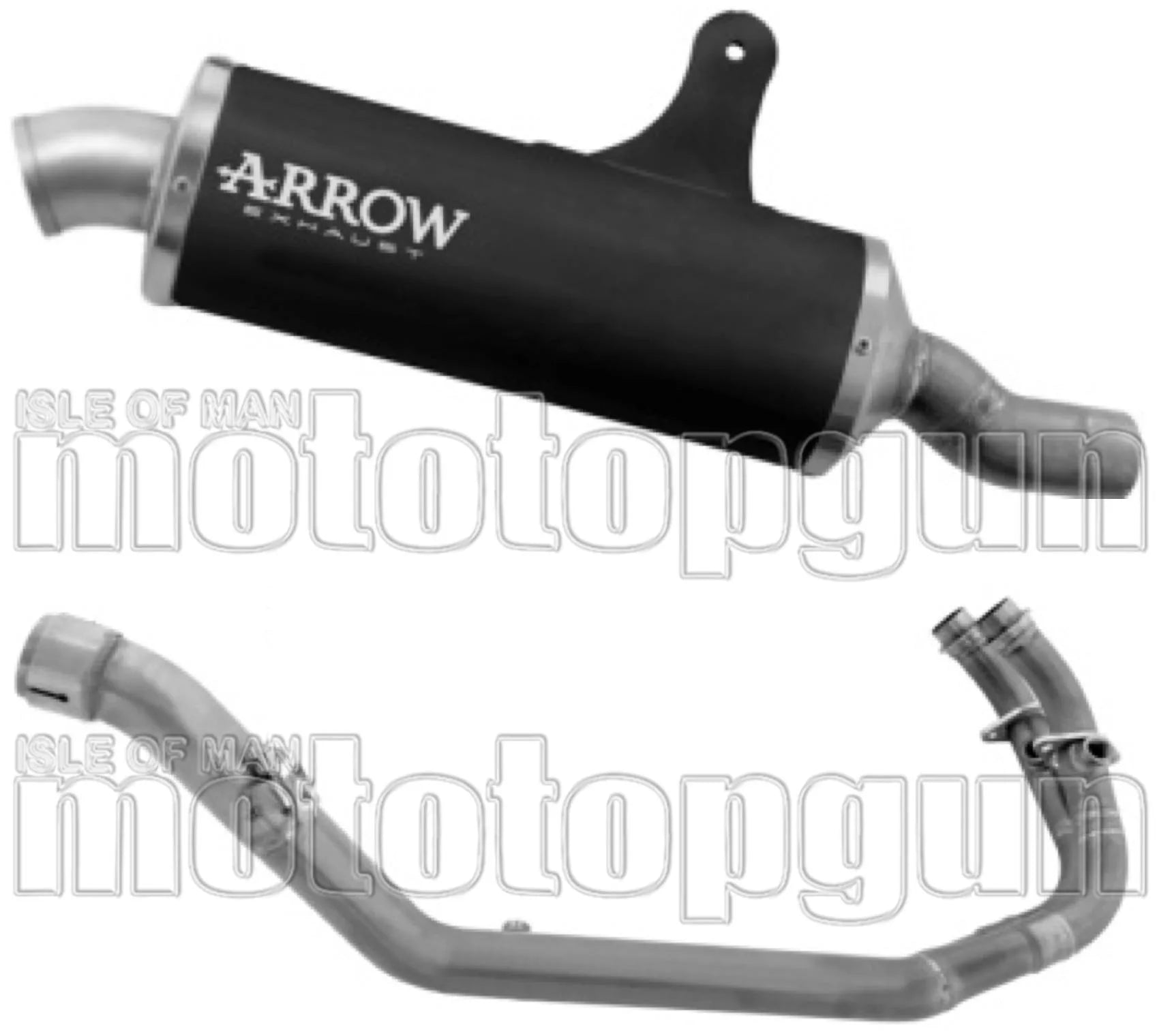 Système D'Échappement Complet Sans Catalyseur Et Homologué Au Niveau Sonore Indy Race Aluminium Noir - Arrow Special Parts Compatible Avec Benelli Trk 702 - X (2025-2026)