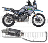 Système D'Échappement Complet Sans Catalyseur Et Homologué Au Niveau Sonore Indy-Race Evo Aluminium Noir - Arrow Special Parts Compatible Avec Cfmoto 450 Mt (2024)